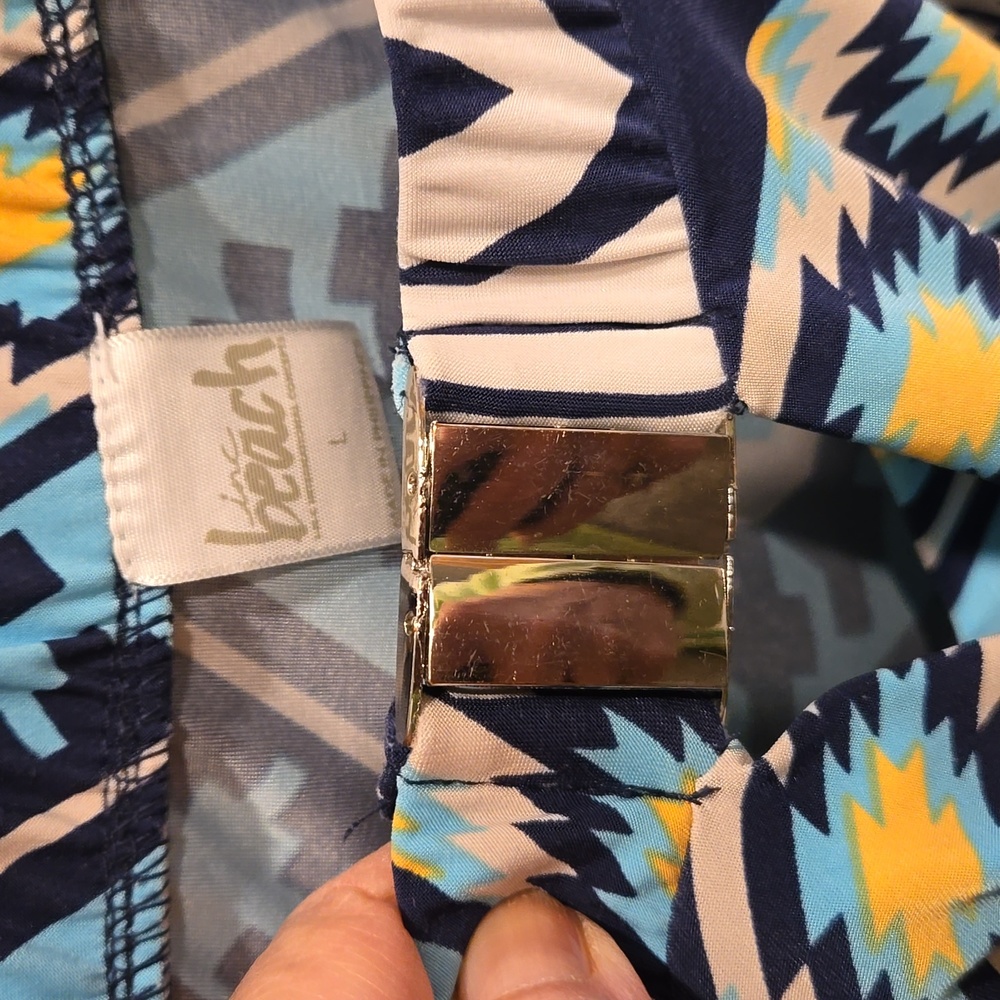 Aztec Print Keyhole Front Romper - image 4